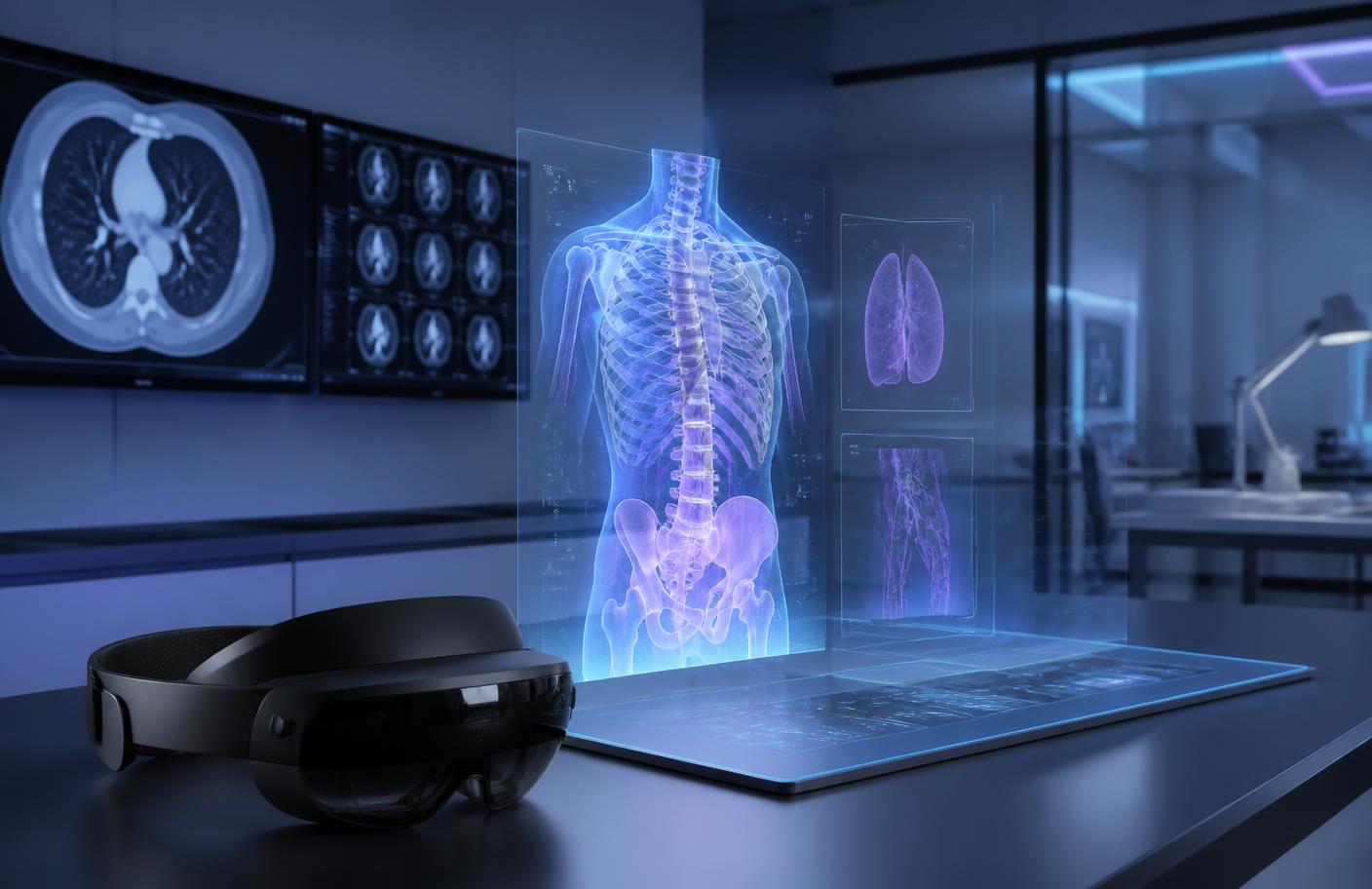 Temporary visual for a mixed-reality healthcare guidance concept